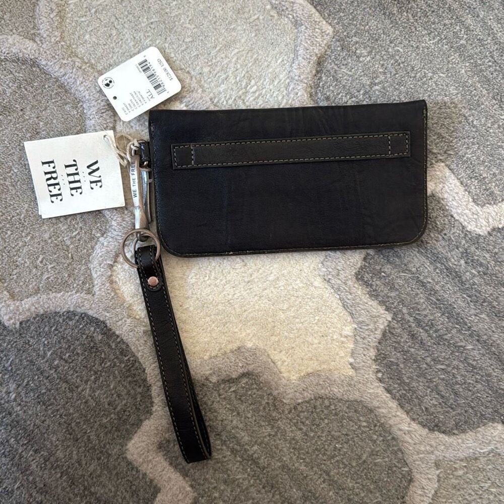 Free People We The Free Western Stud Wallet in Olive Black - Picture 5 of 7
